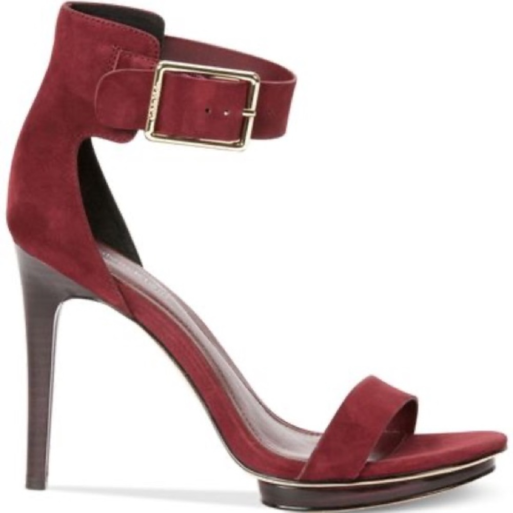 Calvin Klein Vivian Suede Port Heels